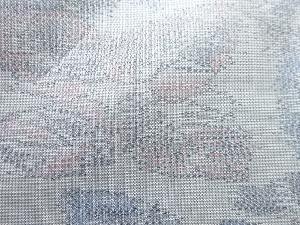 アンティーク　葉模様織出し本場大島紬着物